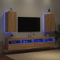 vidaXL TV-Wandschränke mit LED-Leuchten 2 Stk. Sonoma-Eiche vidaXL TV-Wandschränke mit LED-Leuchten 2 Stk. Sonoma-Eiche