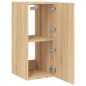 vidaXL TV-Wandschränke mit LED-Leuchten 2 Stk. Sonoma-Eiche vidaXL TV-Wandschränke mit LED-Leuchten 2 Stk. Sonoma-Eiche
