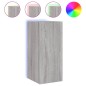 vidaXL TV-Wandschrank mit LED-Leuchten Grau Sonoma 30,5x35x70 cm vidaXL TV-Wandschrank mit LED-Leuchten Grau Sonoma 30,5x35x70 cm
