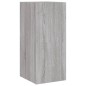 vidaXL TV-Wandschrank mit LED-Leuchten Grau Sonoma 30,5x35x70 cm vidaXL TV-Wandschrank mit LED-Leuchten Grau Sonoma 30,5x35x70 cm