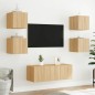vidaXL TV-Wandschränke mit LED-Leuchten 2 Stk. Sonoma-Eiche vidaXL TV-Wandschränke mit LED-Leuchten 2 Stk. Sonoma-Eiche