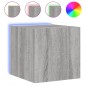 vidaXL TV-Wandschrank mit LED-Leuchten Grau Sonoma 30,5x35x30 cm vidaXL TV-Wandschrank mit LED-Leuchten Grau Sonoma 30,5x35x30 cm