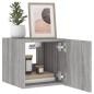 vidaXL TV-Wandschrank mit LED-Leuchten Grau Sonoma 30,5x35x30 cm vidaXL TV-Wandschrank mit LED-Leuchten Grau Sonoma 30,5x35x30 cm