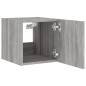 vidaXL TV-Wandschrank mit LED-Leuchten Grau Sonoma 30,5x35x30 cm vidaXL TV-Wandschrank mit LED-Leuchten Grau Sonoma 30,5x35x30 cm