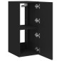 vidaXL TV-Wandschränke mit LED-Leuchten 2 Stk. Schwarz 30,5x35x70 cm vidaXL TV-Wandschränke mit LED-Leuchten 2 Stk. Schwarz 30,5x35x70 cm