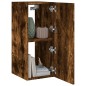 vidaXL TV-Wandschrank mit LED-Leuchten Räuchereiche 30,5x35x70 cm vidaXL TV-Wandschrank mit LED-Leuchten Räuchereiche 30,5x35x70 cm