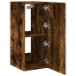 vidaXL TV-Wandschrank mit LED-Leuchten Räuchereiche 30,5x35x70 cm vidaXL TV-Wandschrank mit LED-Leuchten Räuchereiche 30,5x35x70 cm