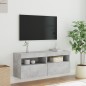 vidaXL TV-Wandschrank mit LED-Leuchten Betongrau 100x30x40 cm vidaXL TV-Wandschrank mit LED-Leuchten Betongrau 100x30x40 cm