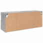 vidaXL TV-Wandschrank mit LED-Leuchten Betongrau 100x30x40 cm vidaXL TV-Wandschrank mit LED-Leuchten Betongrau 100x30x40 cm