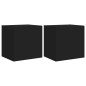 vidaXL TV-Wandschränke mit LED-Leuchten 2 Stk. Schwarz 40,5x35x40 cm vidaXL TV-Wandschränke mit LED-Leuchten 2 Stk. Schwarz 40,5x35x40 cm