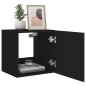vidaXL TV-Wandschränke mit LED-Leuchten 2 Stk. Schwarz 40,5x35x40 cm vidaXL TV-Wandschränke mit LED-Leuchten 2 Stk. Schwarz 40,5x35x40 cm