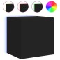vidaXL TV-Wandschränke mit LED-Leuchten 2 Stk. Schwarz 40,5x35x40 cm vidaXL TV-Wandschränke mit LED-Leuchten 2 Stk. Schwarz 40,5x35x40 cm