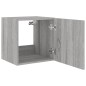 vidaXL TV-Wandschrank mit LED-Leuchten Grau Sonoma 40,5x35x40 cm vidaXL TV-Wandschrank mit LED-Leuchten Grau Sonoma 40,5x35x40 cm