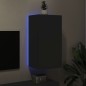 vidaXL TV-Wandschrank mit LED-Leuchten Schwarz 40,5x35x80 cm vidaXL TV-Wandschrank mit LED-Leuchten Schwarz 40,5x35x80 cm