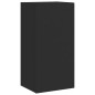 vidaXL TV-Wandschrank mit LED-Leuchten Schwarz 40,5x35x80 cm vidaXL TV-Wandschrank mit LED-Leuchten Schwarz 40,5x35x80 cm