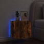 vidaXL TV-Wandschrank mit LED-Leuchten Räuchereiche 40,5x35x40 cm vidaXL TV-Wandschrank mit LED-Leuchten Räuchereiche 40,5x35x40 cm