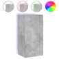 vidaXL TV-Wandschrank mit LED-Leuchten Betongrau 40,5x35x80 cm vidaXL TV-Wandschrank mit LED-Leuchten Betongrau 40,5x35x80 cm