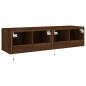 vidaXL TV-Wandschränke mit LED-Leuchten 2 Stk. Braun Eichen-Optik vidaXL TV-Wandschränke mit LED-Leuchten 2 Stk. Braun Eichen-Optik