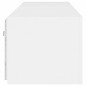vidaXL TV-Wandschränke mit LED-Leuchten 2 Stk. Weiß 80x35x31 cm vidaXL TV-Wandschränke mit LED-Leuchten 2 Stk. Weiß 80x35x31 cm