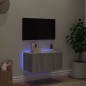 vidaXL TV-Wandschrank mit LED-Leuchten Grau Sonoma 60x35x31 cm vidaXL TV-Wandschrank mit LED-Leuchten Grau Sonoma 60x35x31 cm