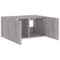 vidaXL TV-Wandschrank mit LED-Leuchten Grau Sonoma 60x35x31 cm vidaXL TV-Wandschrank mit LED-Leuchten Grau Sonoma 60x35x31 cm