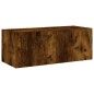 vidaXL TV-Wandschrank mit LED-Leuchten Räuchereiche 80x35x31 cm vidaXL TV-Wandschrank mit LED-Leuchten Räuchereiche 80x35x31 cm