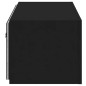 vidaXL TV-Wandschrank mit LED-Leuchten Schwarz 100x35x31 cm vidaXL TV-Wandschrank mit LED-Leuchten Schwarz 100x35x31 cm