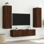 vidaXL TV-Wandschränke mit LED-Leuchten 2 Stk. Braun Eichen-Optik vidaXL TV-Wandschränke mit LED-Leuchten 2 Stk. Braun Eichen-Optik