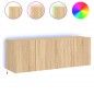 vidaXL TV-Wandschränke mit LED-Leuchten 2 Stk. Sonoma-Eiche 60x35x41cm vidaXL TV-Wandschränke mit LED-Leuchten 2 Stk. Sonoma-Eiche 60x35x41cm