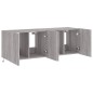 vidaXL TV-Wandschränke mit LED-Leuchten 2 Stk. Grau Sonoma 60x35x41 cm vidaXL TV-Wandschränke mit LED-Leuchten 2 Stk. Grau Sonoma 60x35x41 cm