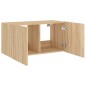 vidaXL TV-Wandschrank mit LED-Leuchten Sonoma-Eiche 80x35x41 cm vidaXL TV-Wandschrank mit LED-Leuchten Sonoma-Eiche 80x35x41 cm