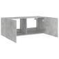vidaXL TV-Wandschrank mit LED-Leuchten Betongrau 100x35x41 cm vidaXL TV-Wandschrank mit LED-Leuchten Betongrau 100x35x41 cm