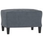 vidaXL Sessel mit Hocker Dunkelgrau 60 cm Samt vidaXL Sessel mit Hocker Dunkelgrau 60 cm Samt