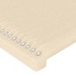 vidaXL LED Kopfteil Creme 93x16x118/128 cm Stoff vidaXL LED Kopfteil Creme 93x16x118/128 cm Stoff