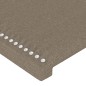 vidaXL Bettgestell mit Kopfteil Taupe 100x200 cm Stoff vidaXL Bettgestell mit Kopfteil Taupe 100x200 cm Stoff