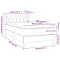 vidaXL Boxspringbett mit Matratze Creme 80x200 cm Stoff vidaXL Boxspringbett mit Matratze Creme 80x200 cm Stoff