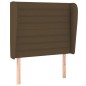 vidaXL Boxspringbett mit Matratze Dunkelbraun 100x200 cm Stoff vidaXL Boxspringbett mit Matratze Dunkelbraun 100x200 cm Stoff