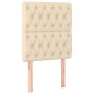 vidaXL Boxspringbett mit Matratze Creme 80x200 cm Stoff vidaXL Boxspringbett mit Matratze Creme 80x200 cm Stoff