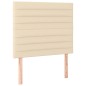 vidaXL Boxspringbett mit Matratze Creme 80x200 cm Stoff vidaXL Boxspringbett mit Matratze Creme 80x200 cm Stoff