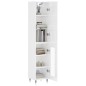 Highboard Hochglanz-Weiß 34,5x34x180 cm Holzwerkstoff Highboard Hochglanz-Weiß 34,5x34x180 cm Holzwerkstoff
