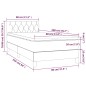 vidaXL Boxspringbett mit Matratze Creme 80x200 cm Stoff vidaXL Boxspringbett mit Matratze Creme 80x200 cm Stoff