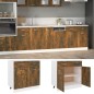 vidaXL Unterschrank mit Schublade Räuchereiche 80x46x81,5 cm vidaXL Unterschrank mit Schublade Räuchereiche 80x46x81,5 cm