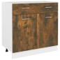 vidaXL Unterschrank mit Schublade Räuchereiche 80x46x81,5 cm vidaXL Unterschrank mit Schublade Räuchereiche 80x46x81,5 cm