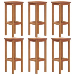 vidaXL Barhocker 6 Stk. Massivholz Akazie