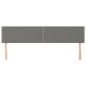 vidaXL Kopfteile 2 Stk. Dunkelgrau 80x5x78/88 cm Stoff