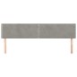 vidaXL Kopfteile 2 Stk. Hellgrau 80x5x78/88 cm Samt vidaXL Kopfteile 2 Stk. Hellgrau 80x5x78/88 cm Samt
