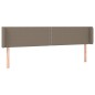 vidaXL LED Kopfteil Taupe 203x16x78/88 cm Stoff vidaXL LED Kopfteil Taupe 203x16x78/88 cm Stoff