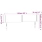 vidaXL LED Kopfteil Taupe 203x16x78/88 cm Stoff vidaXL LED Kopfteil Taupe 203x16x78/88 cm Stoff
