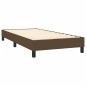 vidaXL Boxspringbett mit Matratze Dunkelbraun 100x200 cm Stoff vidaXL Boxspringbett mit Matratze Dunkelbraun 100x200 cm Stoff