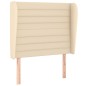 vidaXL Boxspringbett mit Matratze Creme 80x200 cm Stoff vidaXL Boxspringbett mit Matratze Creme 80x200 cm Stoff
